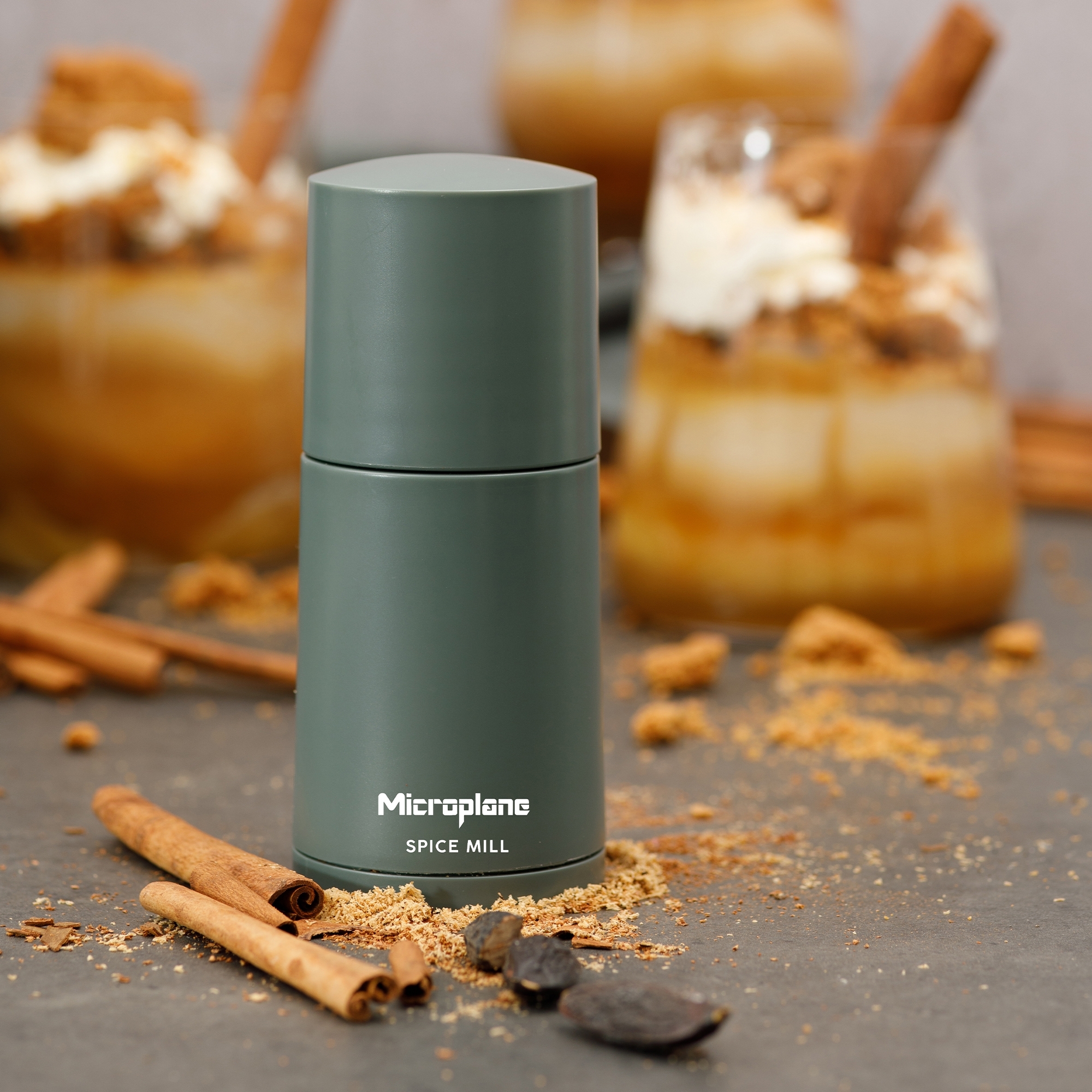 Microplane - Muskatmühle 2in1 - Eycalyptus Green
