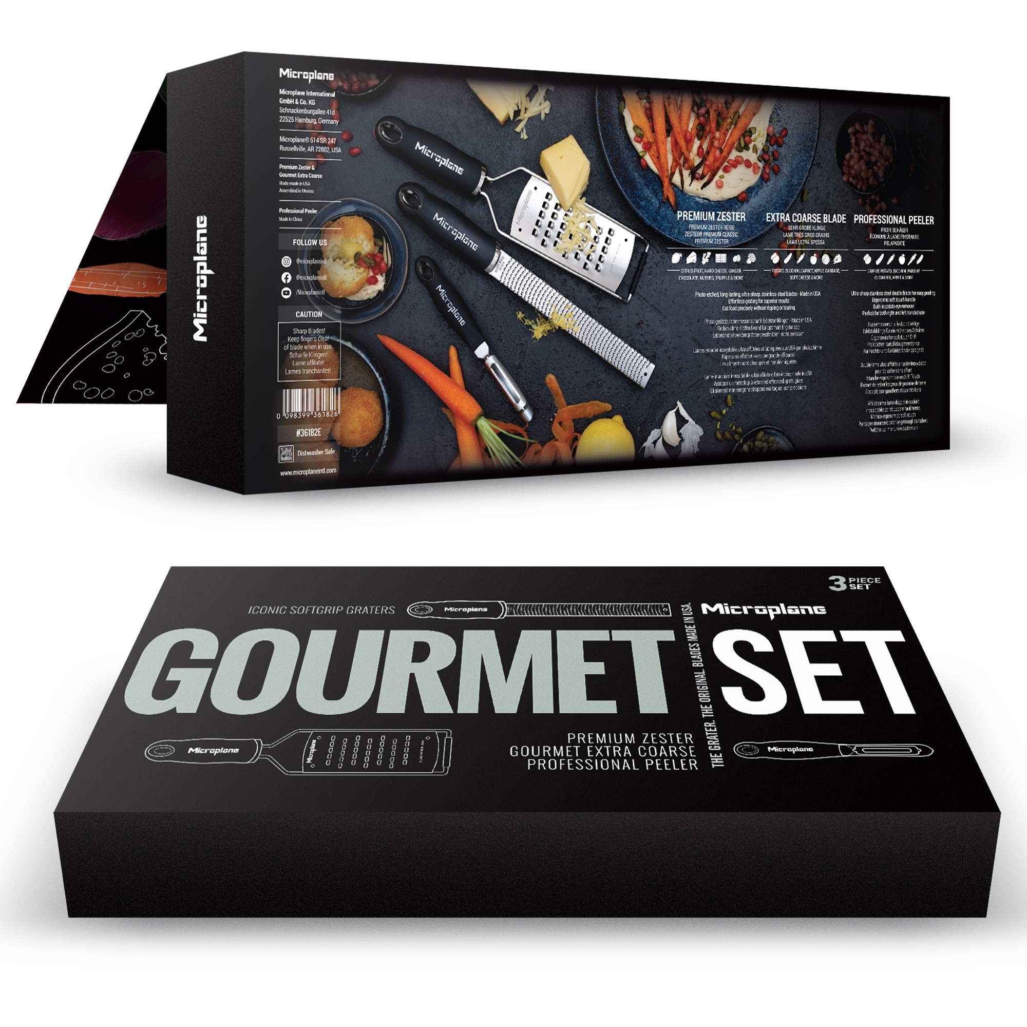Microplane - Gourmet Reiben-Set mit Schäler