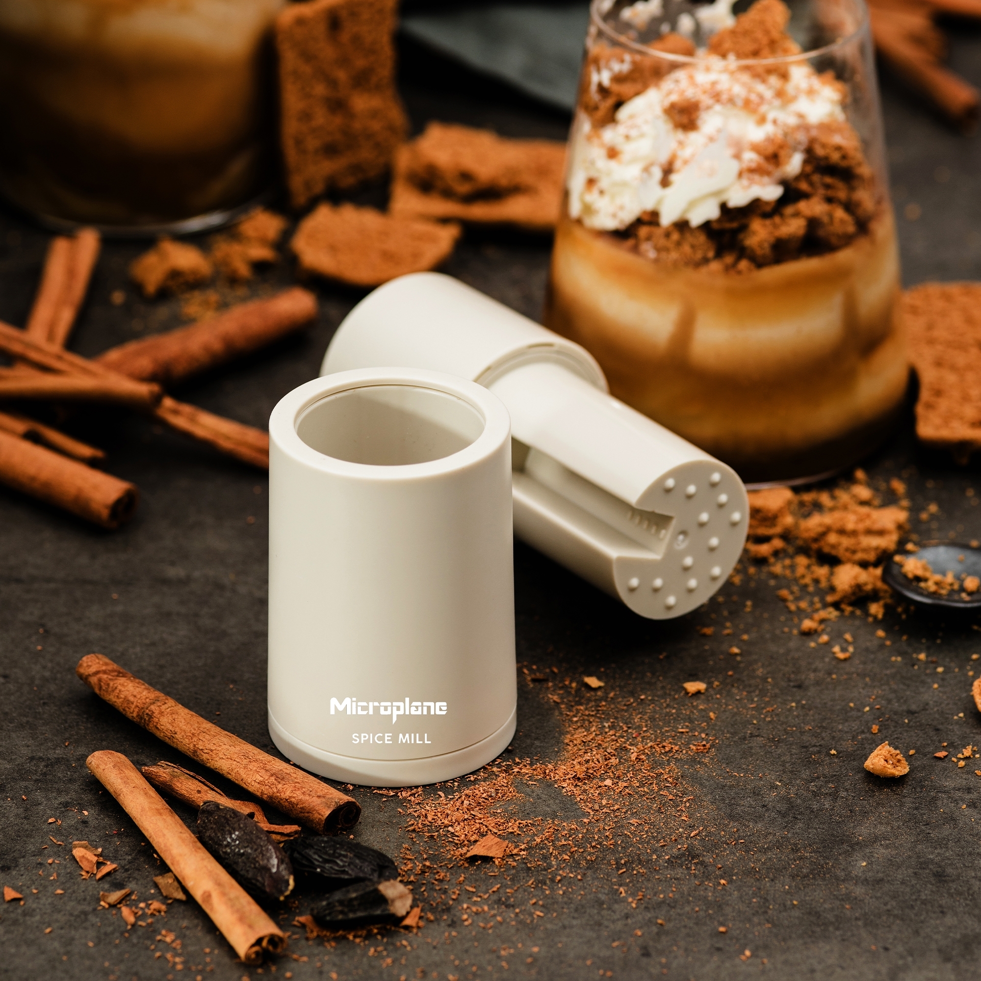 Microplane - Muskatmühle 2in1 - Cashmere Beige