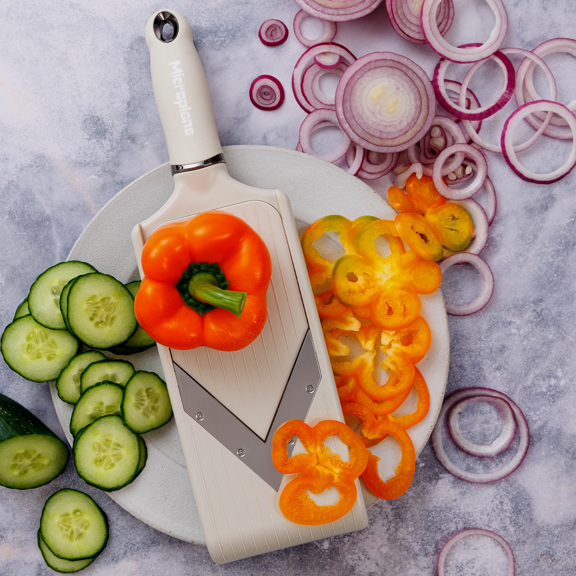 Microplane - Verstellbarer V-Hobel PureCut | Cashmere Beige