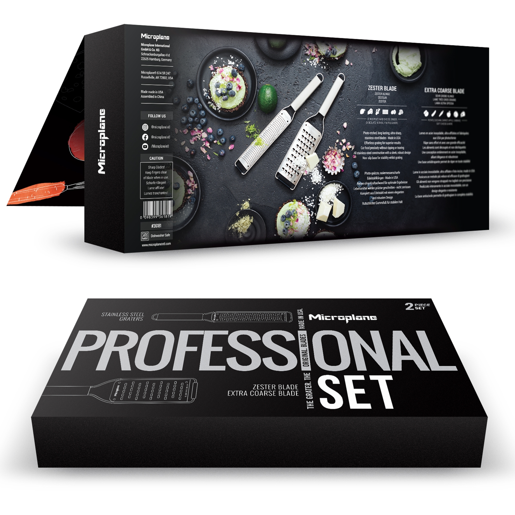Microplane - Professional Reiben 2er Set | Zester - Extra-Grob
