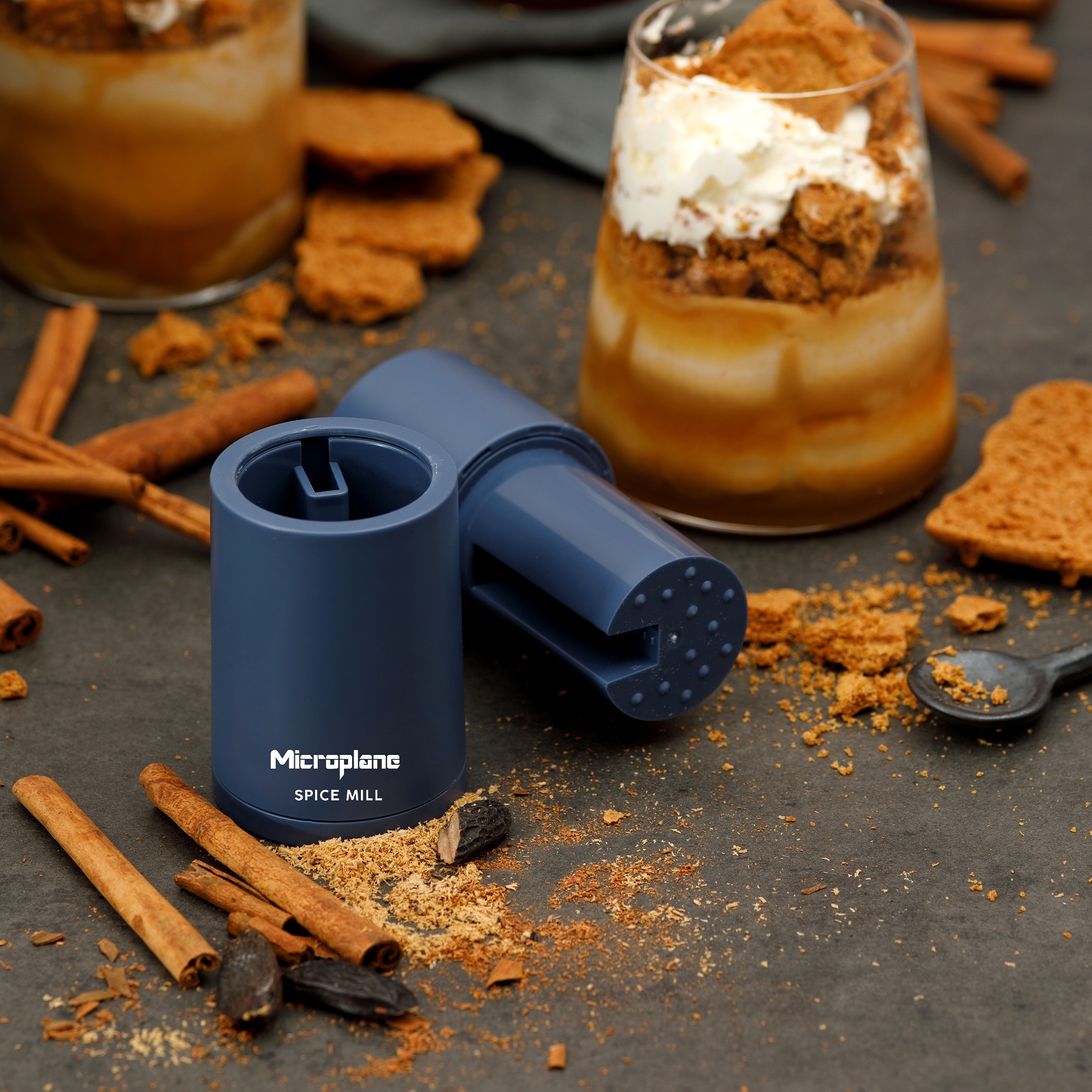 Microplane - Muskatmühle 2in1 - Denim Blue