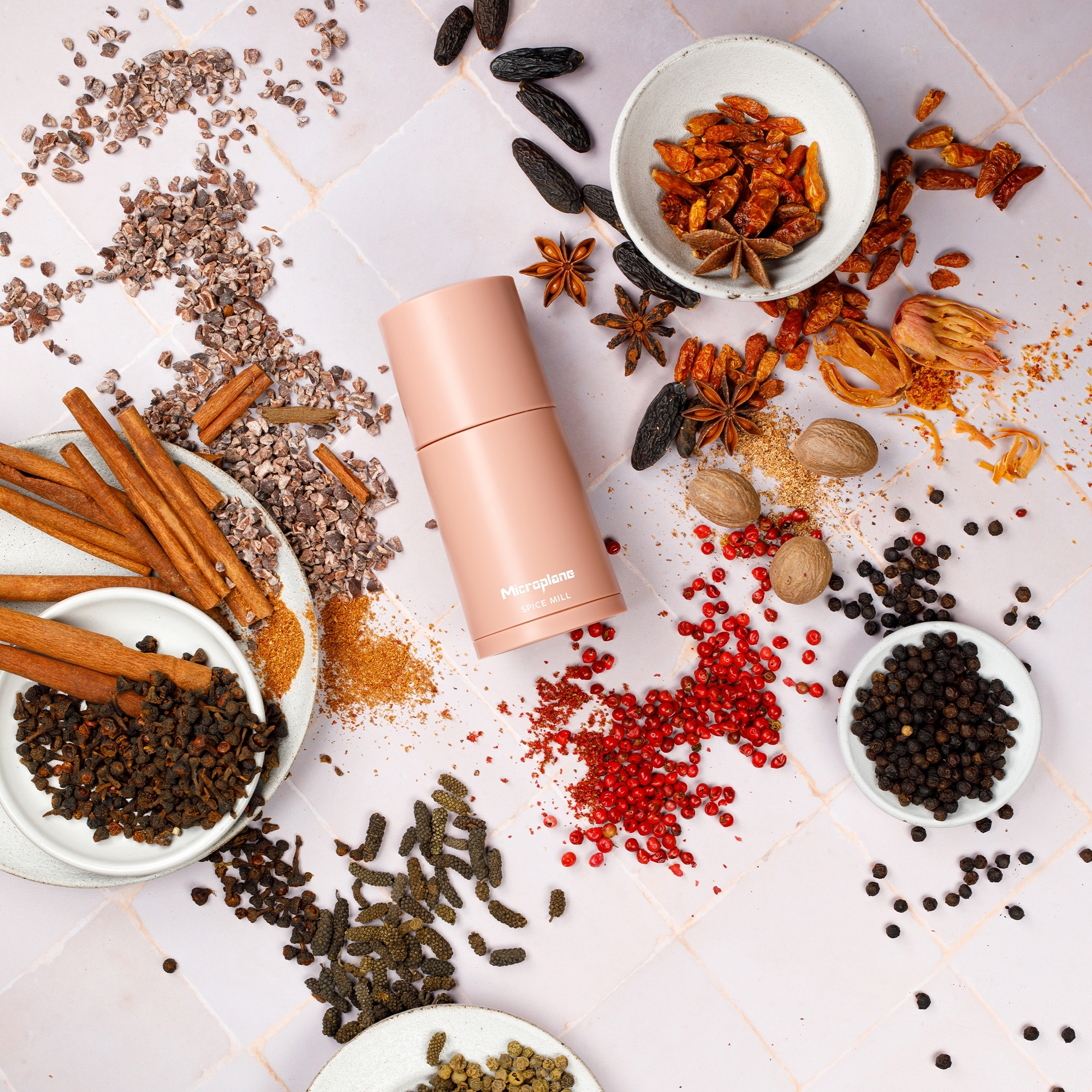 Microplane - Muskatmühle 2in1 - Dusty Rose
