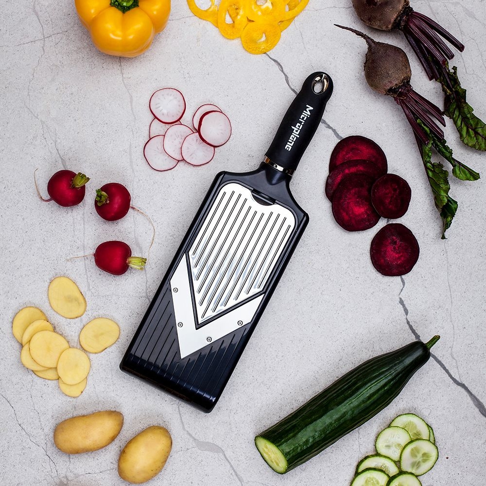 Microplane Blade Microplane - Adjustable Slicer with V-Blade & Julienne Blade