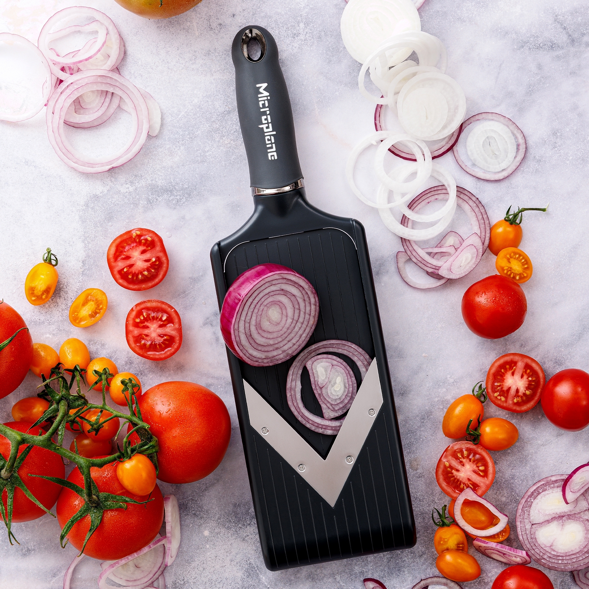 Microplane - Verstellbarer V-Hobel PureCut | Dark Grey