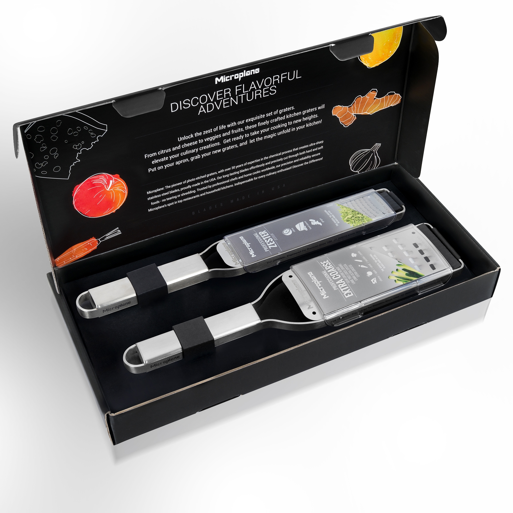 Microplane - Professional Reiben 2er Set | Zester - Extra-Grob