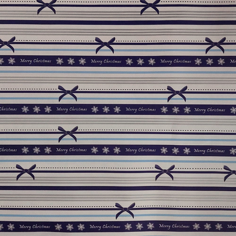 Blue Culinaris Xmax gift wrap with bows