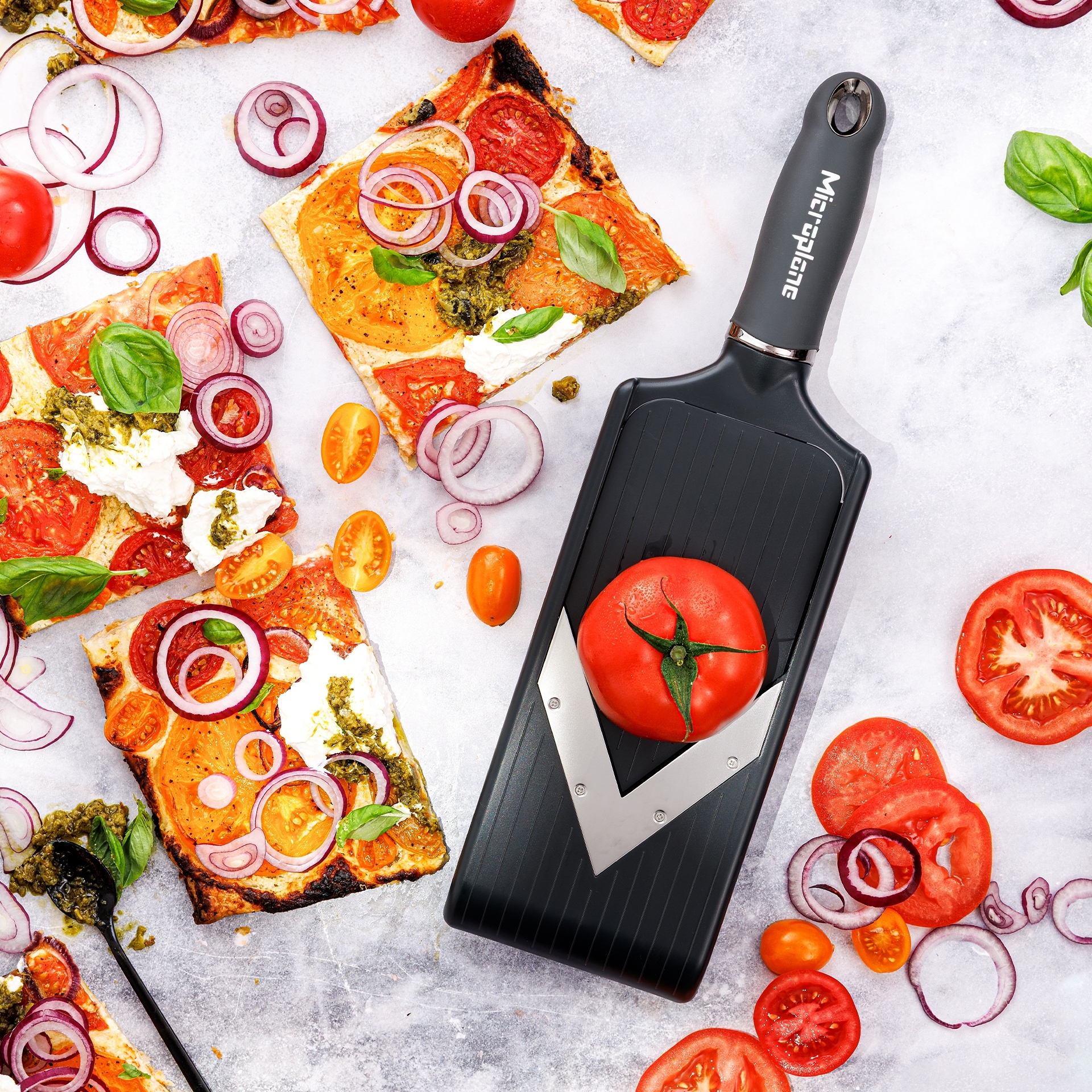 Microplane - Verstellbarer V-Hobel PureCut | Dark Grey