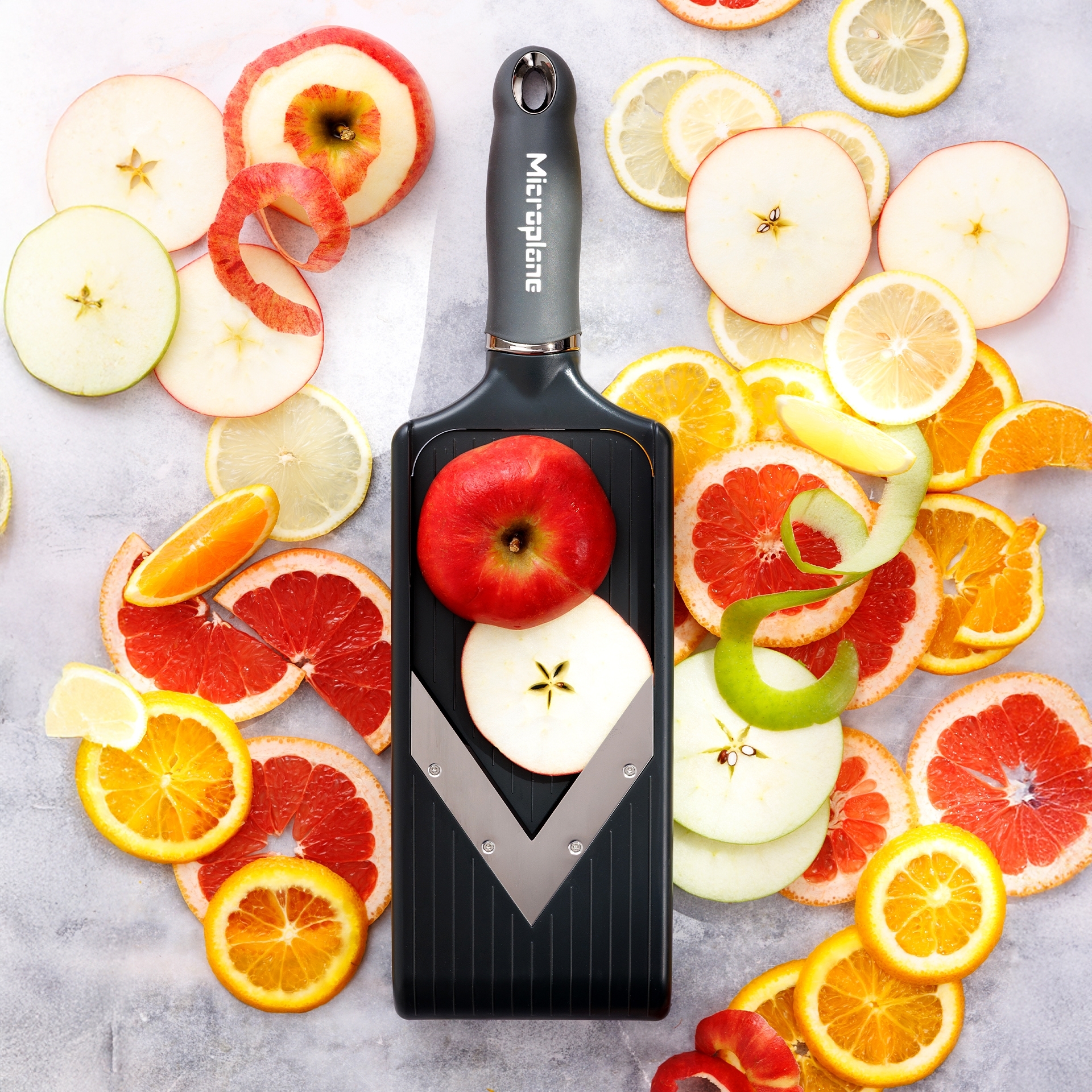 Microplane - Verstellbarer V-Hobel PureCut | Dark Grey