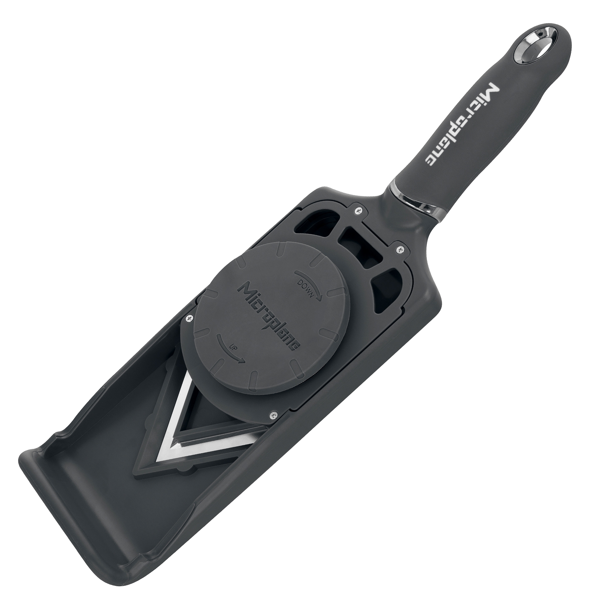 Microplane - Verstellbarer V-Hobel PureCut | Dark Grey