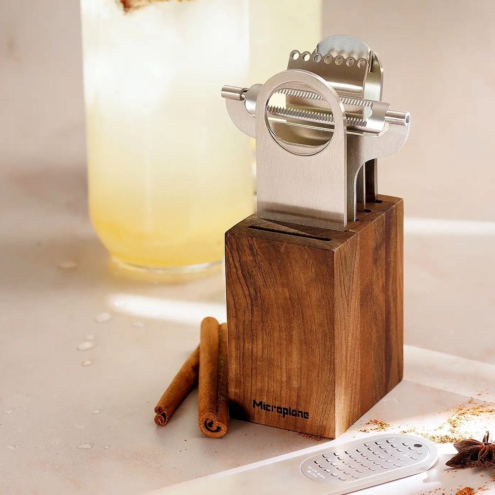 Microplane - Bar Tool Set, 5 teilig | Walnuss