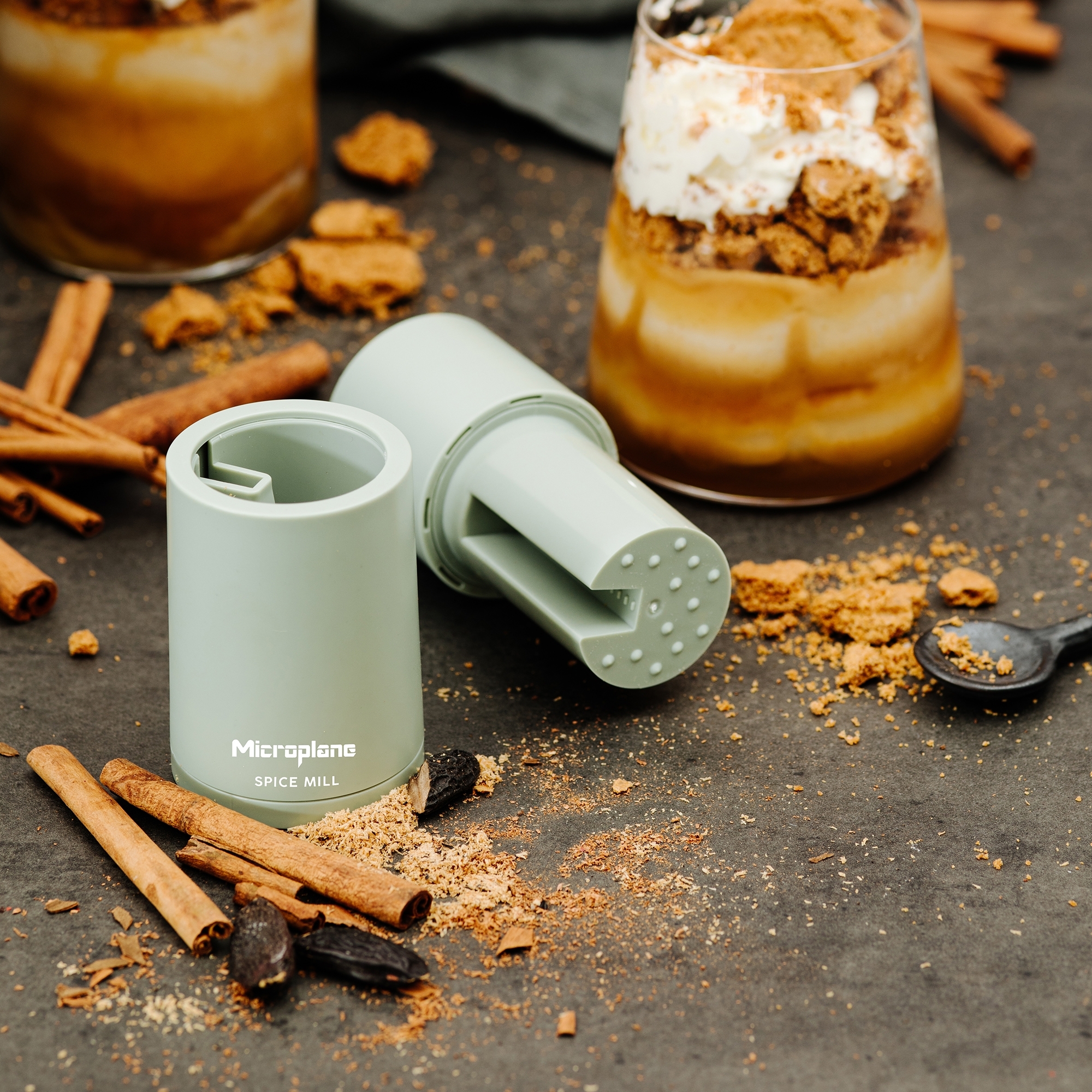 Microplane - Muskatmühle 2in1 - Sage Green