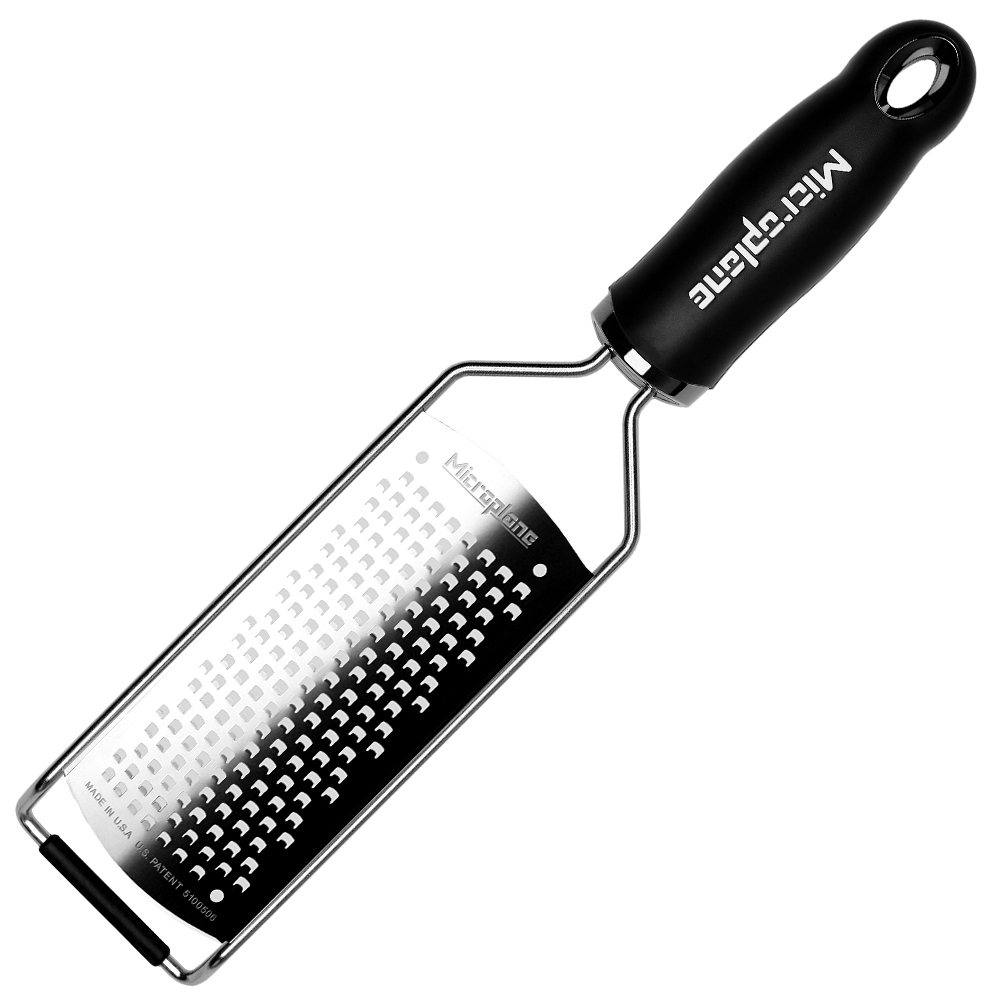 Microplane Home Series 4 Piece Grater Set - Coarse, Fine, Extra Coarse, Ribbon (Black)